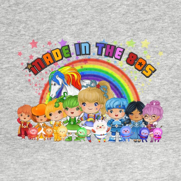 Made in the 80's Rainbow Girl by WalkingMombieDesign
